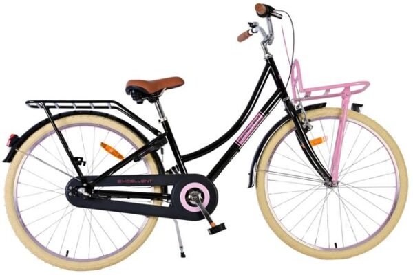 Volare Excellent Kinderfahrrad – Mädchen – 26 Zoll – Schwarz – 3 Gänge
