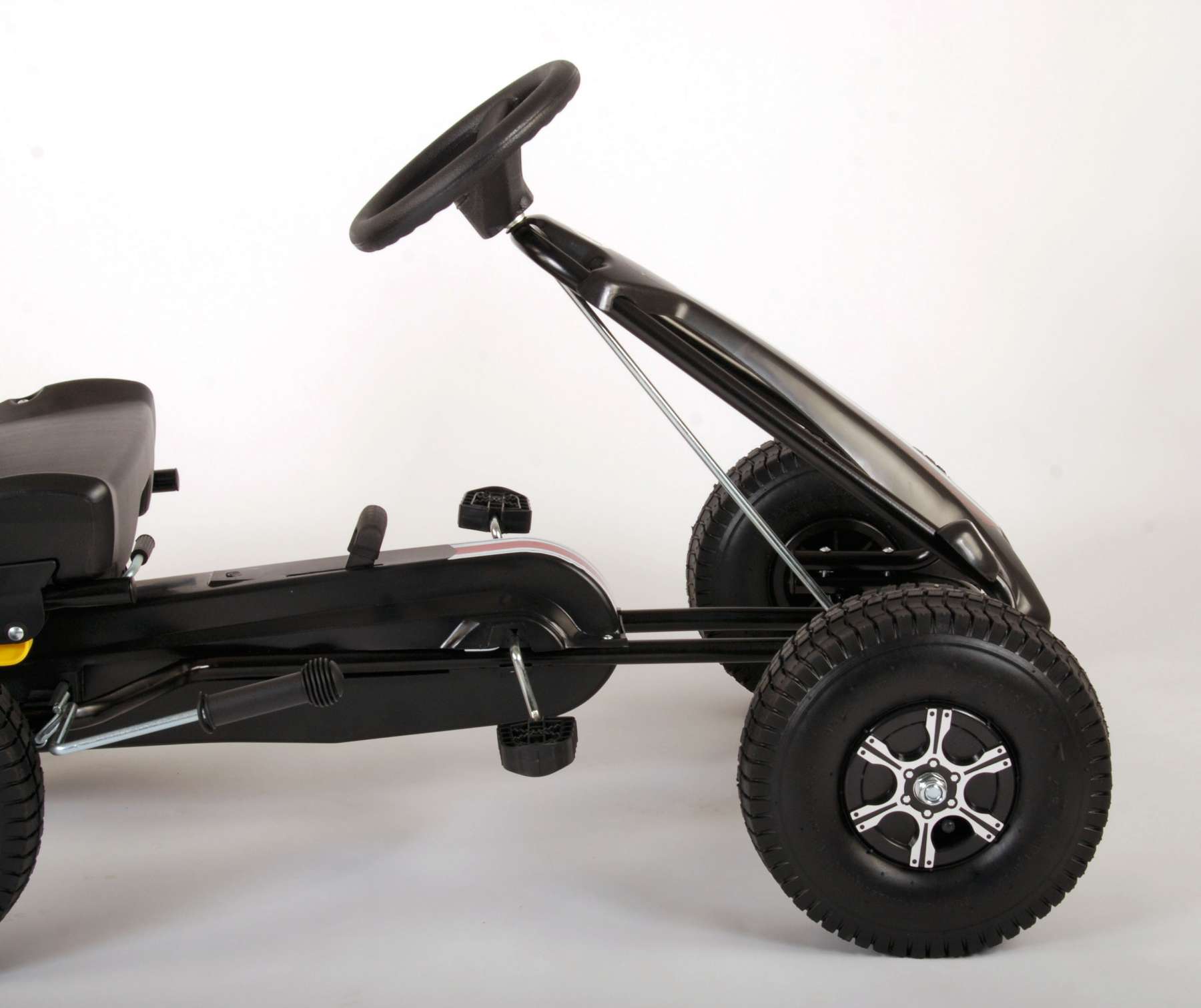 Volare Go-Kart-Rennwagen – Jungen – Groß – Luftreifen – Schwarz