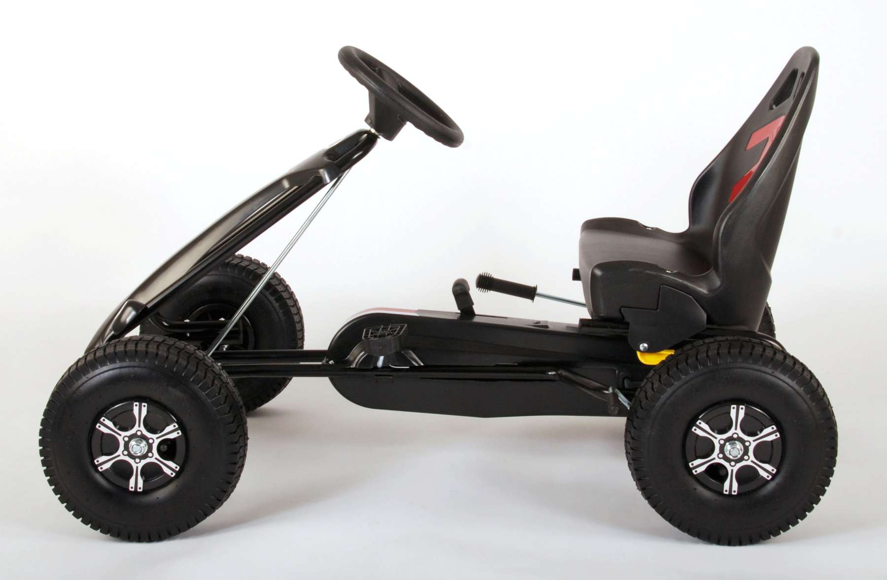 Volare Go-Kart-Rennwagen – Jungen – Groß – Luftreifen – Schwarz