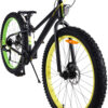 Volare Gradient Kinderfahrrad – Jungen – 26 Zoll – Schwarz Gelb Grün – 7 Gänge – Prime Collection 10
