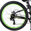 Volare Gradient Kinderfahrrad – Jungen – 26 Zoll – Schwarz Gelb Grün – 7 Gänge – Prime Collection 2