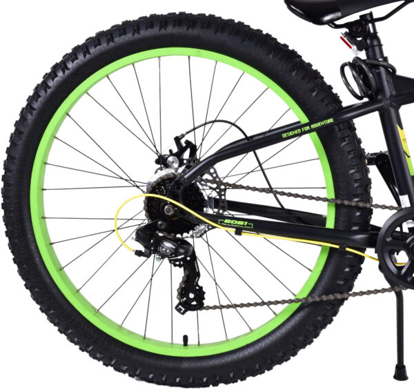 Volare Gradient Kinderfahrrad – Jungen – 26 Zoll – Schwarz Gelb Grün – 7 Gänge – Prime Collection 2