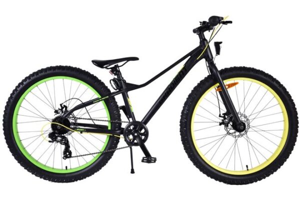 Volare Gradient Kinderfahrrad – Jungen – 26 Zoll – Schwarz Gelb Grün – 7 Gänge – Prime Collection