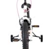 Volare Lily Kinderfahrrad - Mädchen - 16 Zoll - Weiß Rosa Lila - Zwei Handbremsen