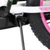 Volare Lily Kinderfahrrad - Mädchen - 16 Zoll - Weiß Rosa Lila - Zwei Handbremsen