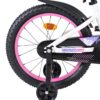 Volare Lily Kinderfahrrad - Mädchen - 18 Zoll - Weiß Rosa Lila