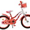 Volare Lovely Kinderfahrrad – Mädchen – 18 Zoll – Rot Weiß