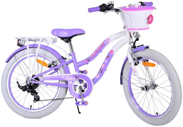 Volare Lovely Kinderfahrrad – Mädchen – 20 Zoll – Lila – 7 Gänge 2