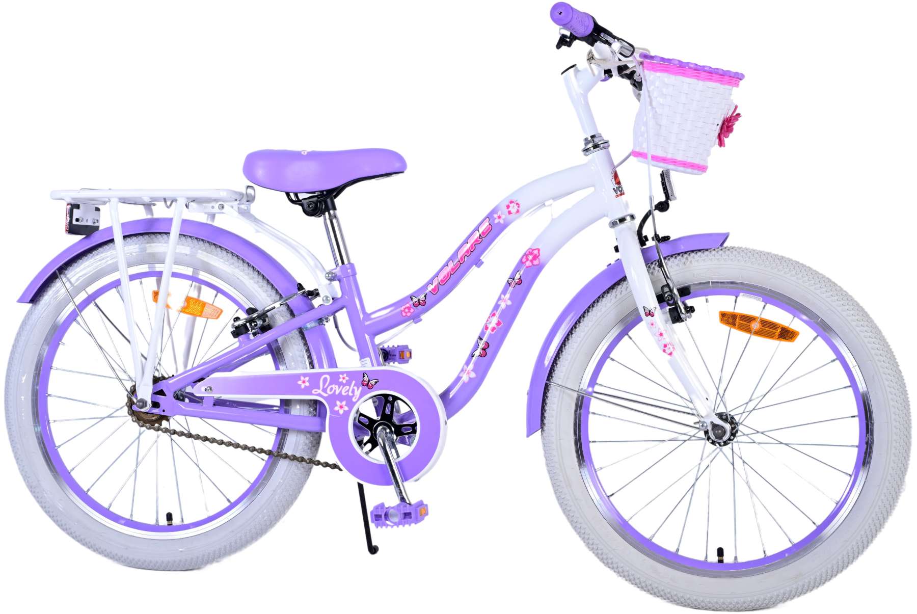 Volare Lovely Kinderfahrrad – Mädchen – 20 Zoll – Lila – Zwei Handbremsen 2