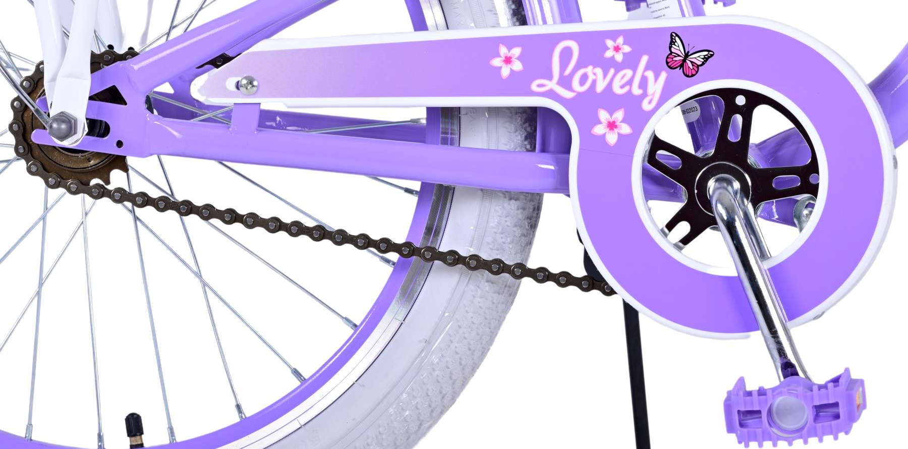 Volare Lovely Kinderfahrrad – Mädchen – 20 Zoll – Lila – Zwei Handbremsen 6
