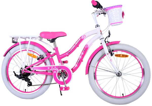 Volare Lovely Kinderfahrrad – Mädchen – 20 Zoll – Rosa – 7 Gänge 2