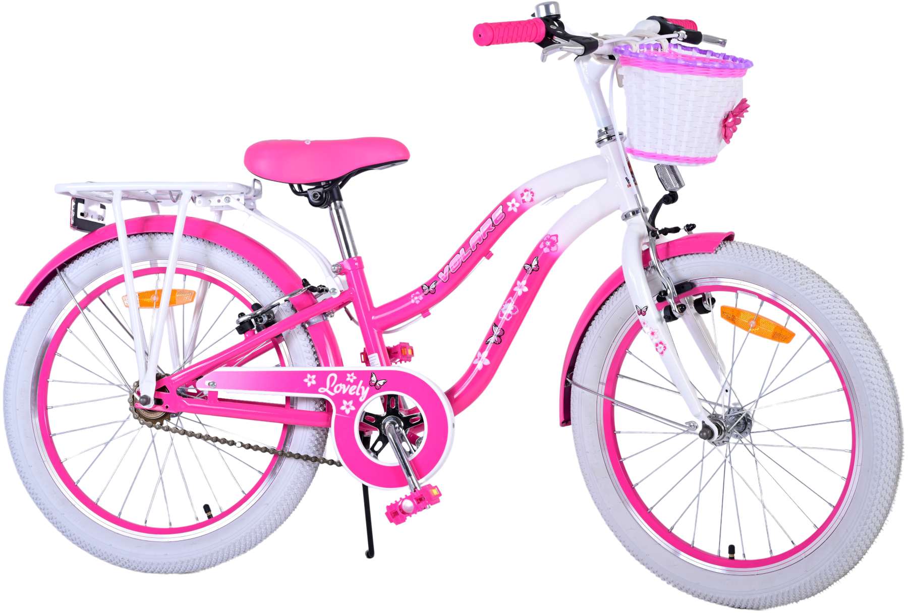 Volare Lovely Kinderfahrrad – Mädchen – 20 Zoll – Rosa – Zwei Handbremsen 3