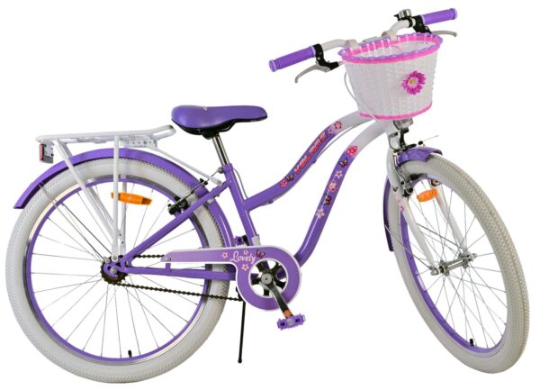Volare Lovely Kinderfahrrad – Mädchen – 24 Zoll – Lila – Zwei Handbremsen 2