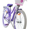 Volare Lovely Kinderfahrrad – Mädchen – 24 Zoll – Lila – Zwei Handbremsen 7