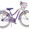 Volare Lovely Kinderfahrrad – Mädchen – 24 Zoll – Lila – Zwei Handbremsen