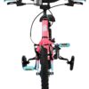 Volare Milano Kinderfahrrad - Mädchen - 14 Zoll - Rosa - Zwei Handbremsen