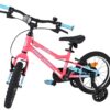 Volare Milano Kinderfahrrad - Mädchen - 14 Zoll - Rosa - Zwei Handbremsen