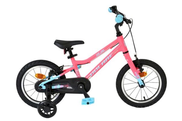 Volare Milano Kinderfahrrad - Mädchen - 14 Zoll - Rosa - Zwei Handbremsen