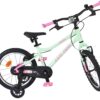 Volare Milano Kinderfahrrad - Mädchen - 16 Zoll - Mintgrün - Zwei Handbremsen