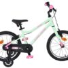 Volare Milano Kinderfahrrad - Mädchen - 16 Zoll - Mintgrün - Zwei Handbremsen
