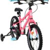 Volare Milano Kinderfahrrad - Mädchen - 16 Zoll - Rosa - Zwei Handbremsen