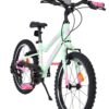 Volare Milano Kinderfahrrad - Mädchen - 18 Zoll - Mintgrün - 6 Gänge - Zwei Handbremsen