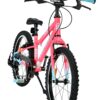 Volare Milano Kinderfahrrad - Mädchen - 18 Zoll - Rosa - 6 Gänge - Zwei Handbremsen