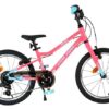Volare Milano Kinderfahrrad - Mädchen - 18 Zoll - Rosa - 6 Gänge - Zwei Handbremsen
