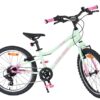 Volare Milano Kinderfahrrad - Mädchen - 20 Zoll - Mintgrün - 6-Gang - Zwei Handbremsen