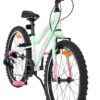 Volare Milano Kinderfahrrad - Mädchen - 20 Zoll - Mintgrün - 6-Gang - Zwei Handbremsen