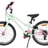 Volare Milano Kinderfahrrad - Mädchen - 20 Zoll - Mintgrün - 6-Gang - Zwei Handbremsen