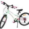Volare Milano Kinderfahrrad - Mädchen - 20 Zoll - Mintgrün - 6-Gang - Zwei Handbremsen