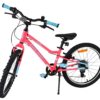 Volare Milano Kinderfahrrad - Mädchen - 20 Zoll - Rosa - 6 Gänge - Zwei Handbremsen