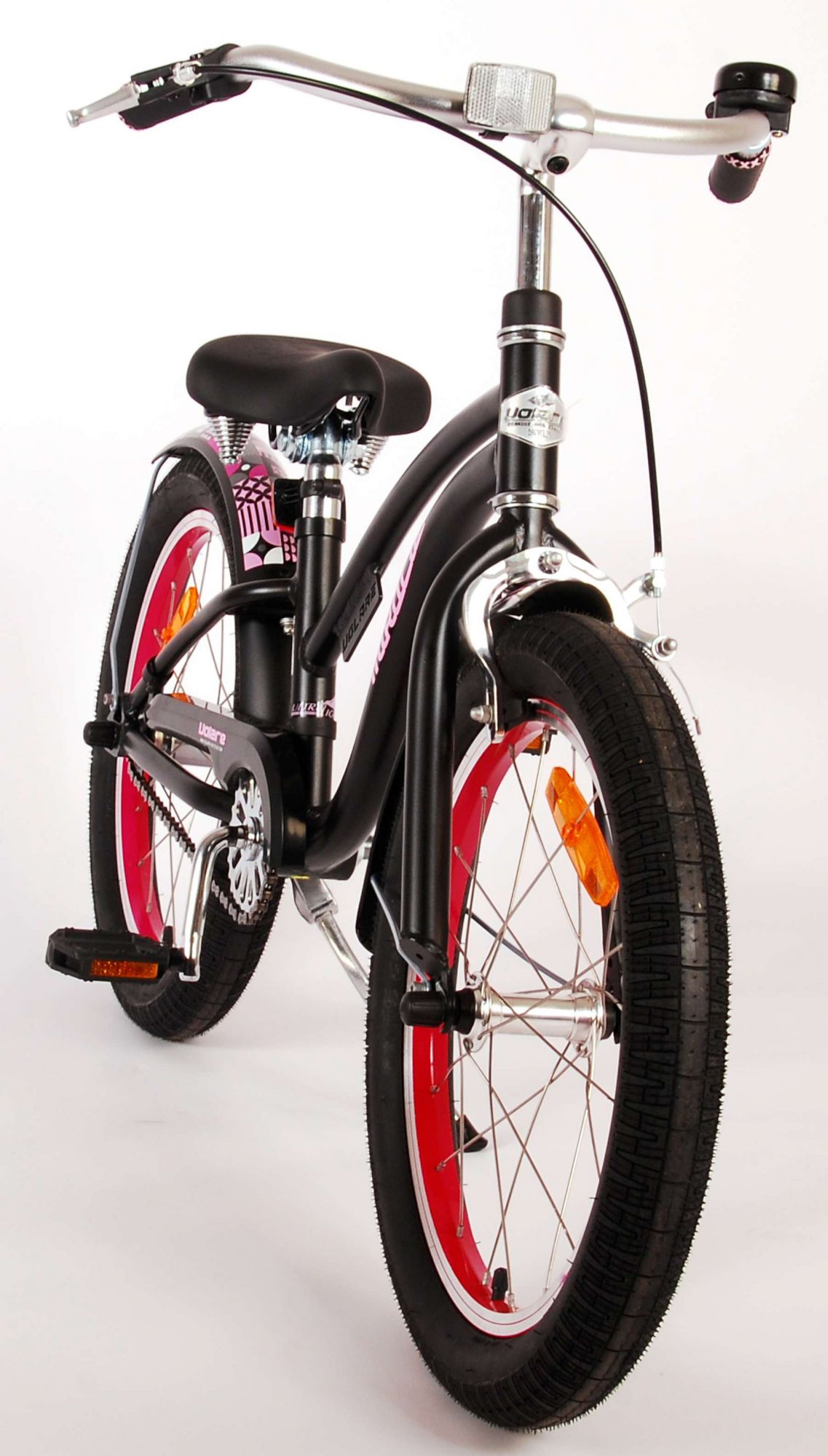 Volare Miracle Cruiser Kinderfahrrad – Mädchen – 18 Zoll – Mattschwarz – Prime Collection 10