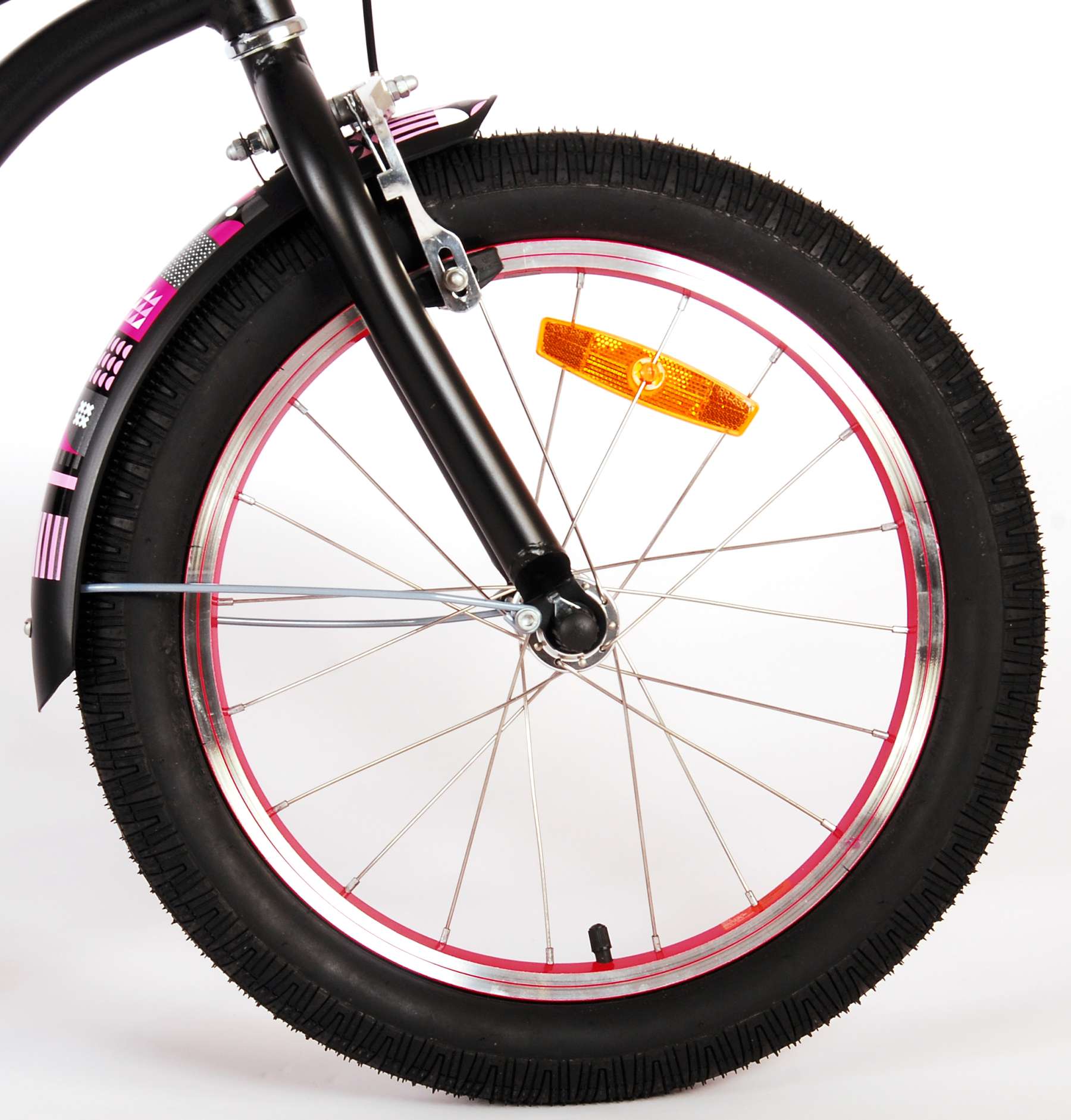 Volare Miracle Cruiser Kinderfahrrad – Mädchen – 18 Zoll – Mattschwarz – Prime Collection 5