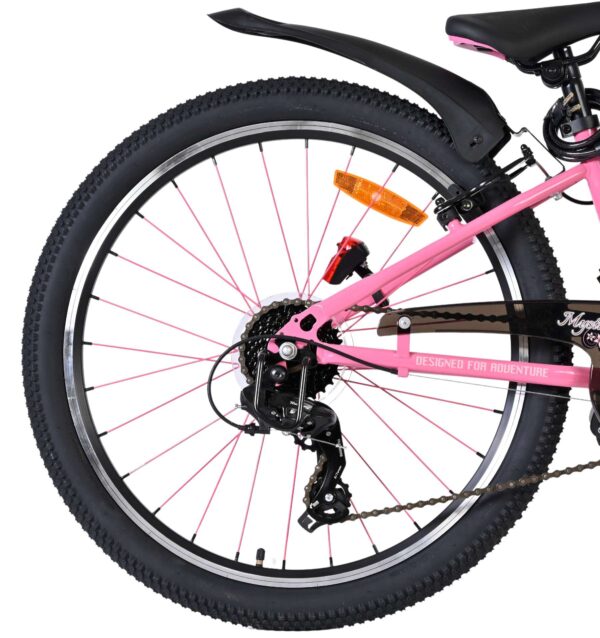 Volare Mystic Kinderfahrrad – 24 Zoll – Rosa – 7 Gänge