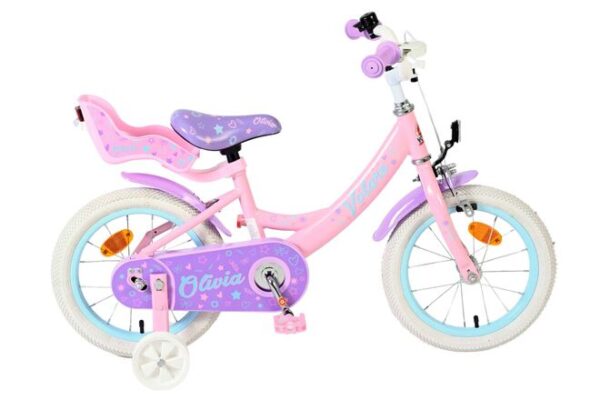 Volare Olivia Kinderfahrrad - Mädchen - 14 Zoll - Rosa