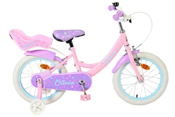 Volare Olivia Kinderfahrrad - Mädchen - 16 Zoll - Rosa