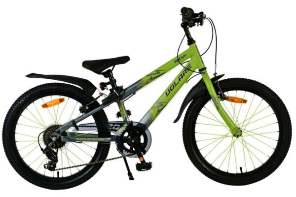 Volare Rocky Kinderfahrrad - 20 Zoll - 7 Gänge - Grün/Grau