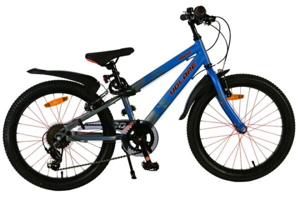 Volare Rocky Kinderfahrrad – 20 Zoll – Blau – 7 Gänge