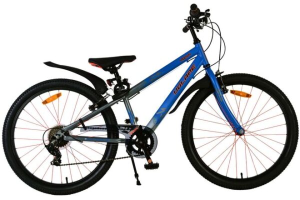 Volare Rocky Kinderfahrrad - 24 Zoll - Blau - 7 Gänge