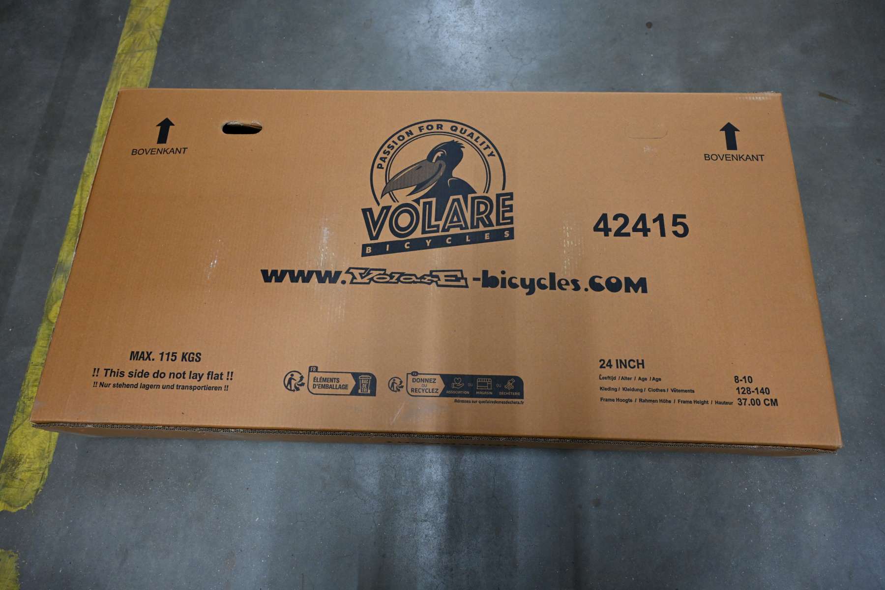 Volare Rocky Kinderfahrrad - 24 Zoll - Blau - Shimano Nexus 3 Gänge 12