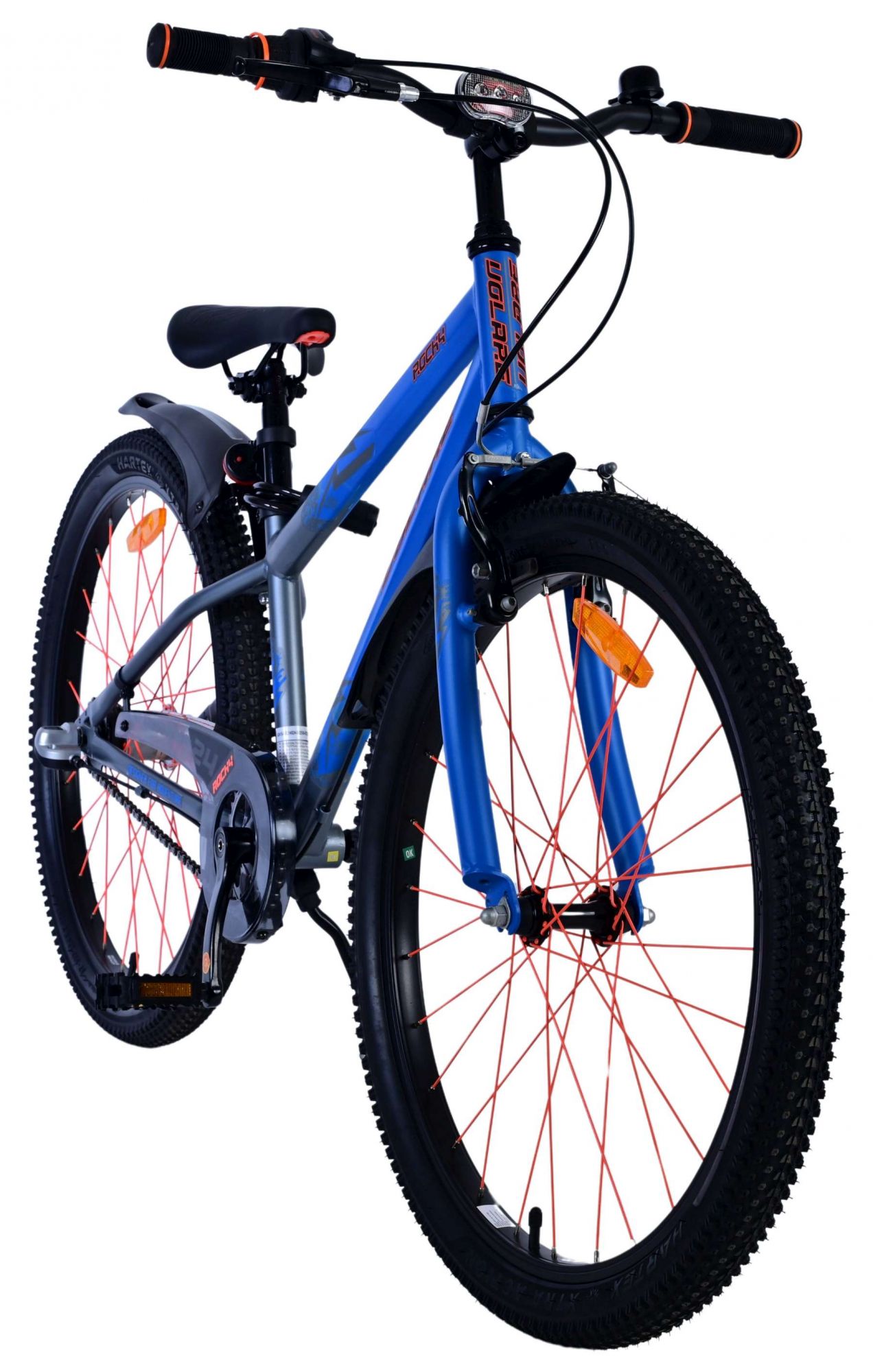 Volare Rocky Kinderfahrrad - 24 Zoll - Blau - Shimano Nexus 3 Gänge 6