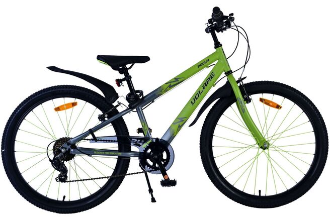 Volare Rocky Kinderfahrrad – 24 Zoll – Grün – 7 Gänge