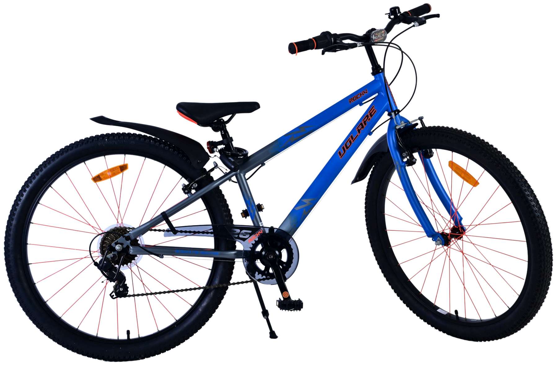 Volare Rocky Kinderfahrrad - 26 Zoll - Blau - 7 Gänge 11
