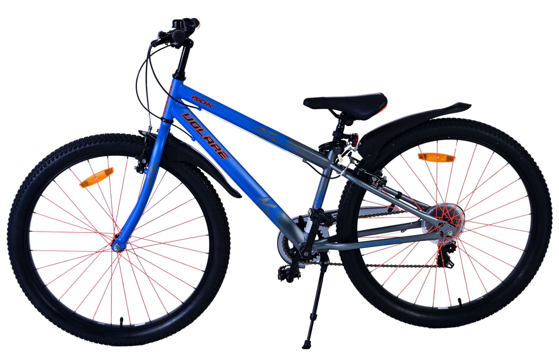 Volare Rocky Kinderfahrrad - 26 Zoll - Blau - 7 Gänge 8