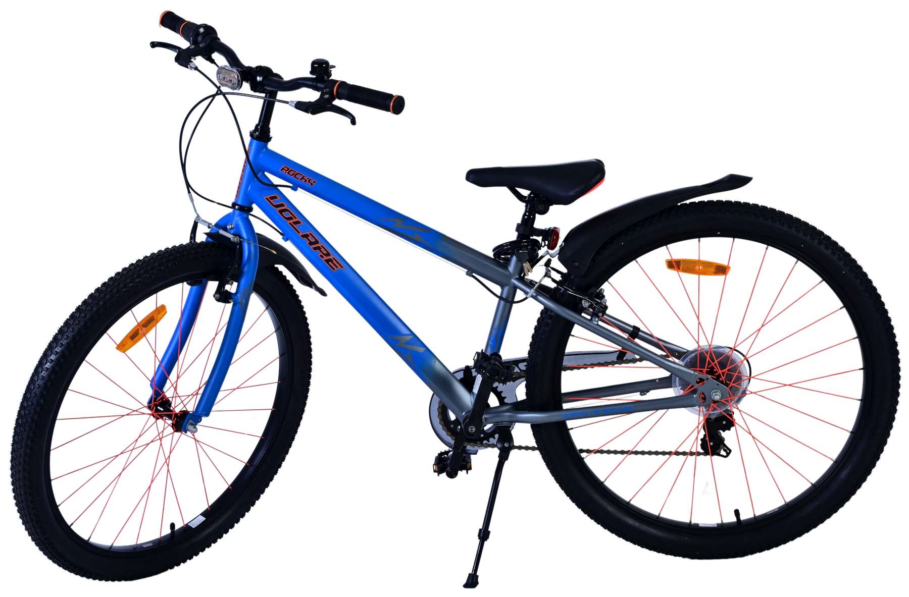 Volare Rocky Kinderfahrrad - 26 Zoll - Blau - 7 Gänge 9