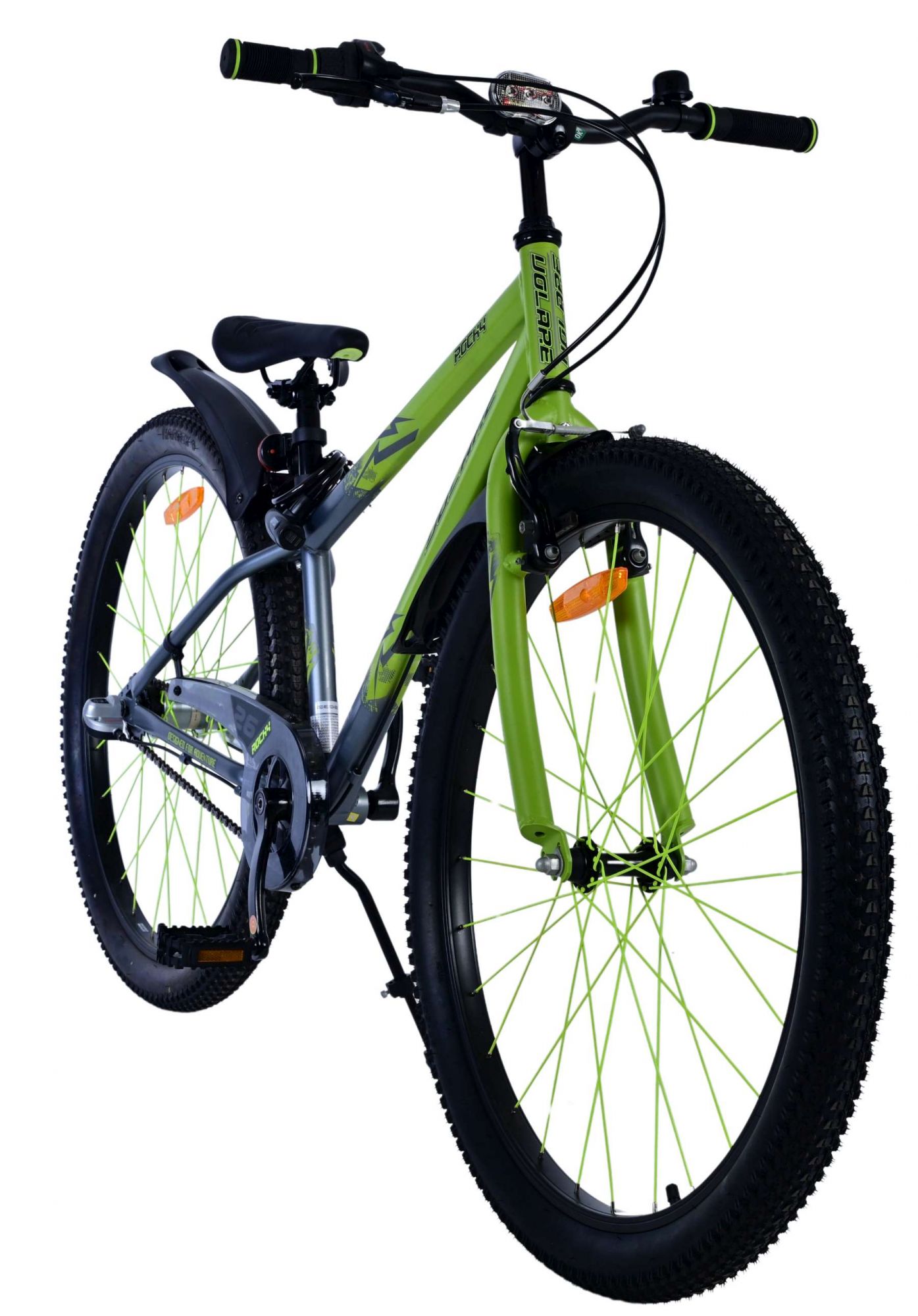 Volare Rocky Kinderfahrrad - 26 Zoll - Grün - Shimano 3 Gänge 6