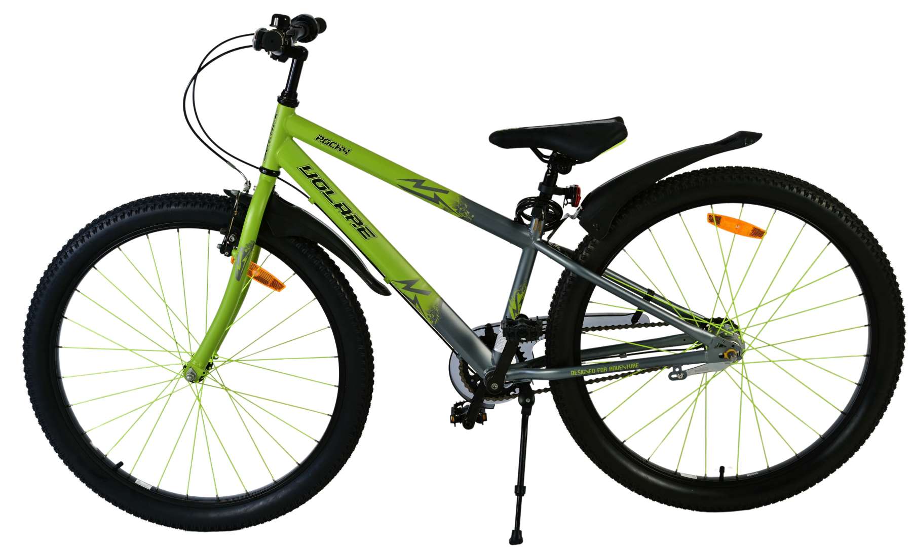 Volare Rocky Kinderfahrrad - 26 Zoll - Grün - Shimano 3 Gänge 8