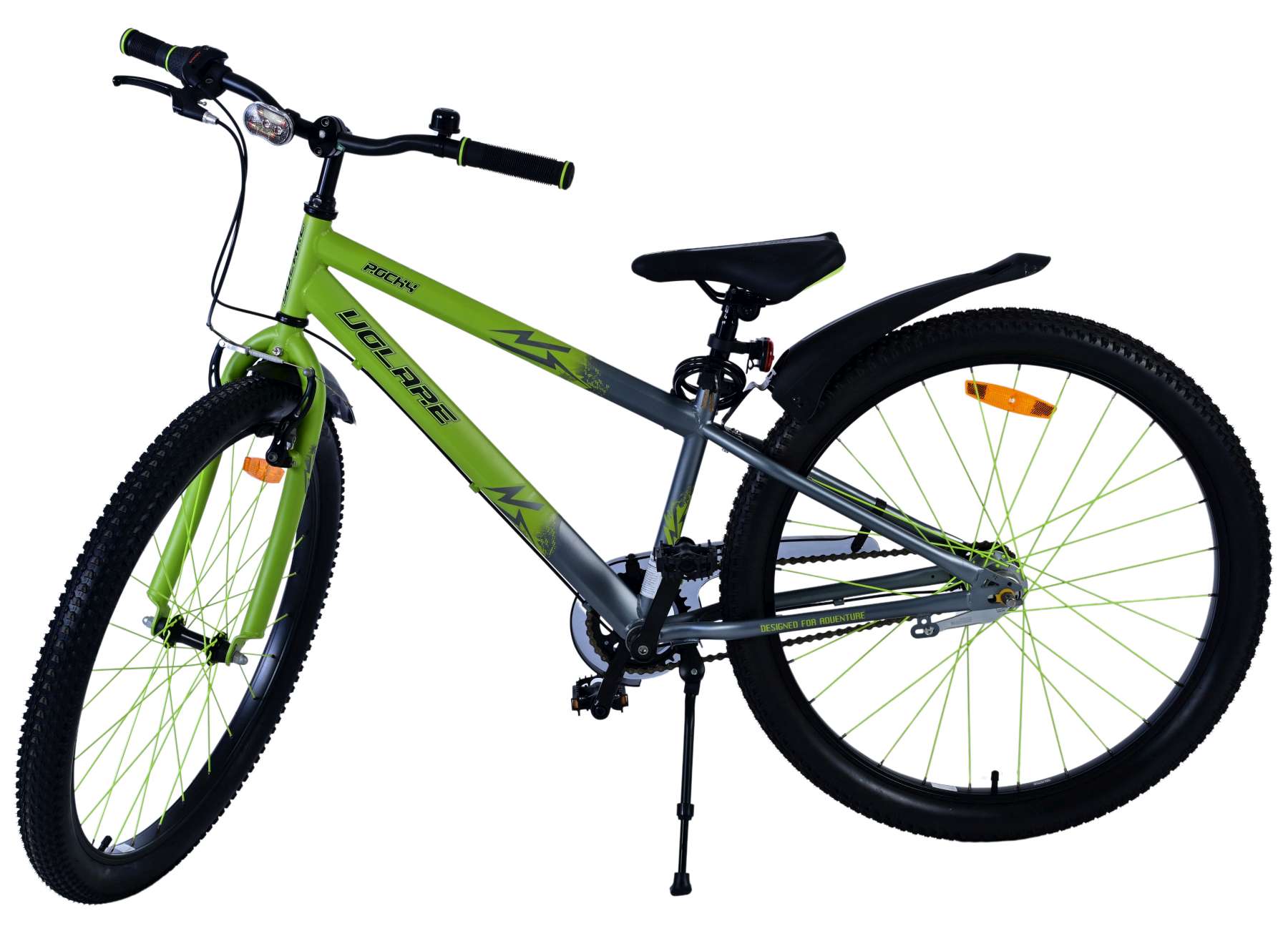 Volare Rocky Kinderfahrrad - 26 Zoll - Grün - Shimano 3 Gänge 9